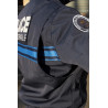 blouson microporeux, doublure en softshell, capuche col, bande gitane police municipale