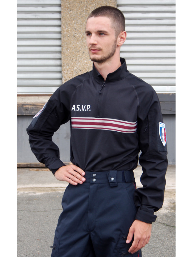 chemise ubas bande bordeaux asvp