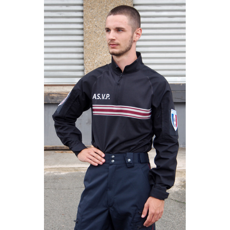 chemise ubas bande bordeaux asvp