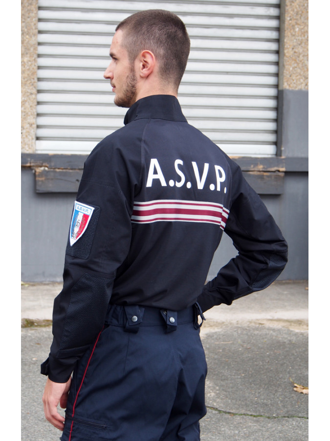 chemise ubas bande bordeaux asvp