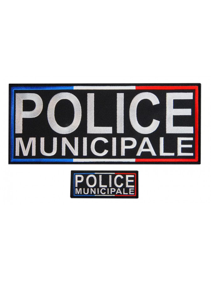 identifiant police municipale brodé couleur