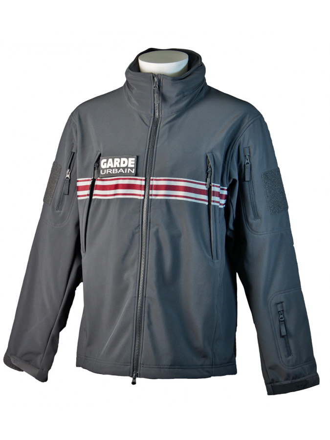 blouson softshell gris garde urbain