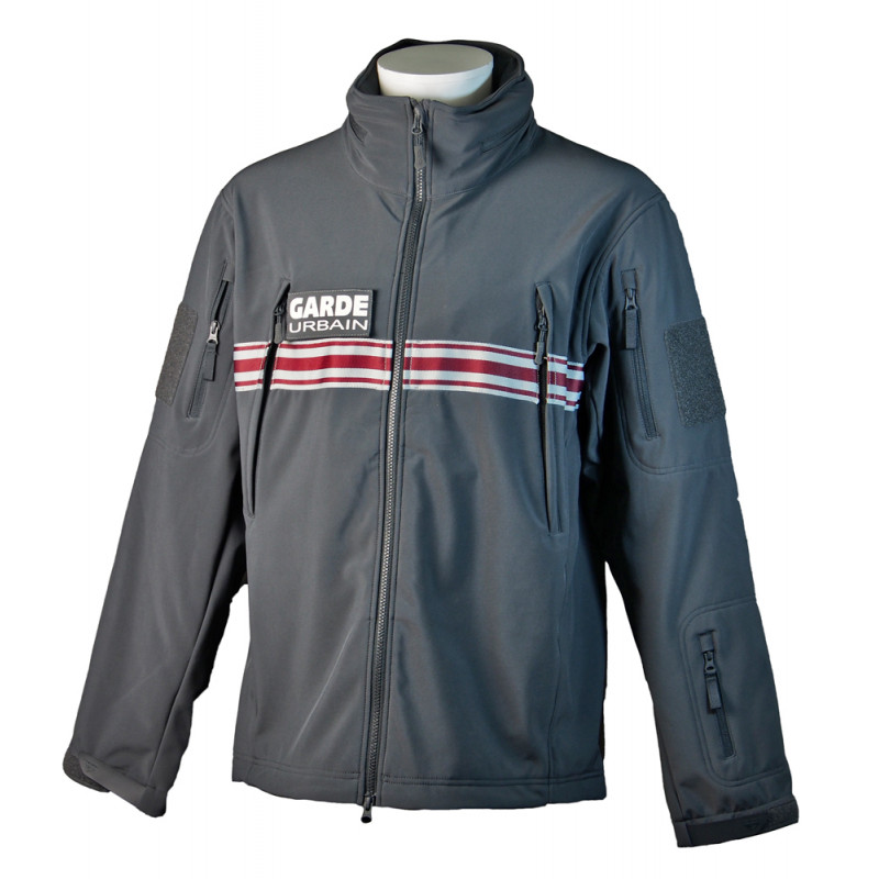 blouson softshell gris garde urbain