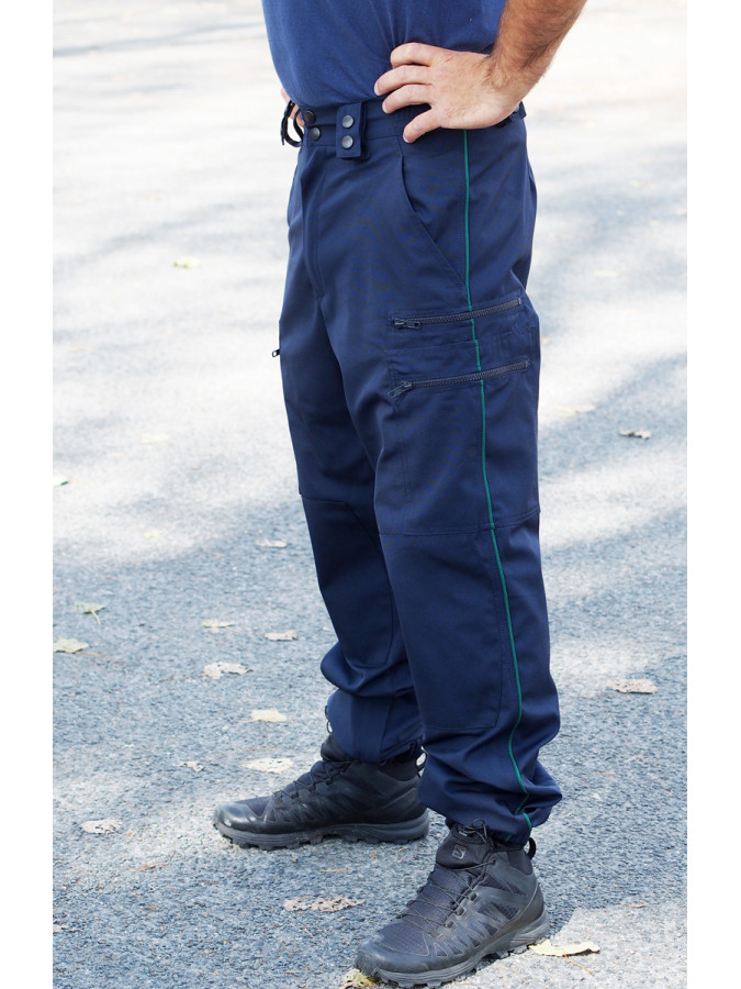 pantalon mo lisere vert