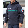 blouson softshell bande verte
