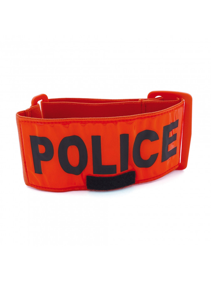 brassard fluo orange police