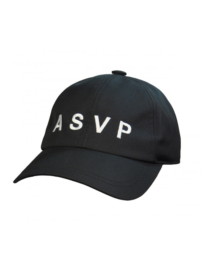 CASQUETTE BASE BALL ASVP NOIRE