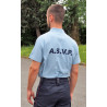polo coton manches courtes bleu ciel asvp