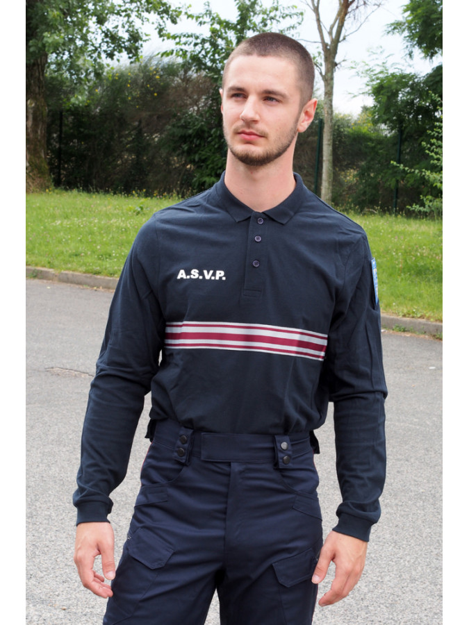 polo coton manches longues asvp