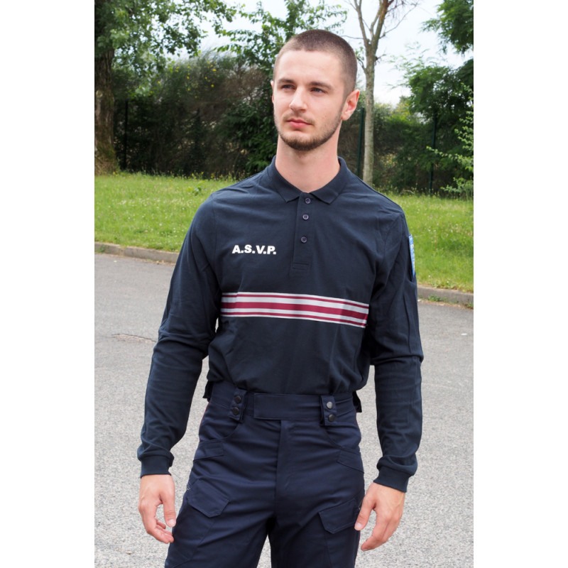 polo coton manches longues asvp