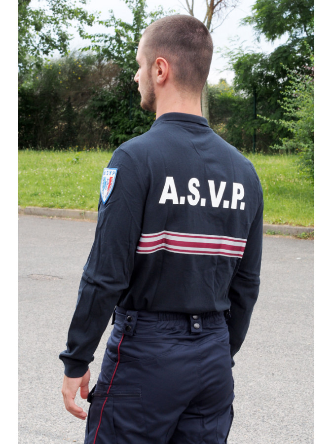 polo coton manches longues asvp