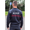 pull bande bordeaux asvp