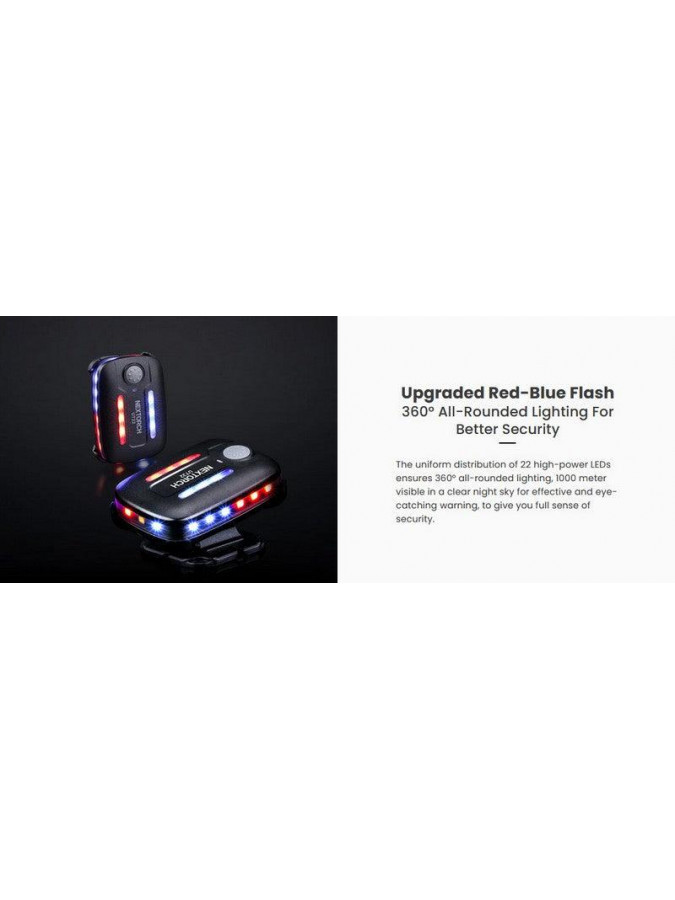 Lampe Nextorch UT22L clignotante bleu et rouge
