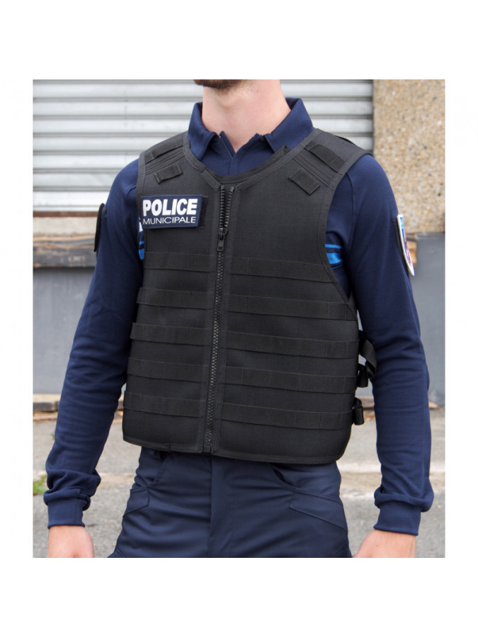 gilet -housse tactique molle pour gilet pare balle noir