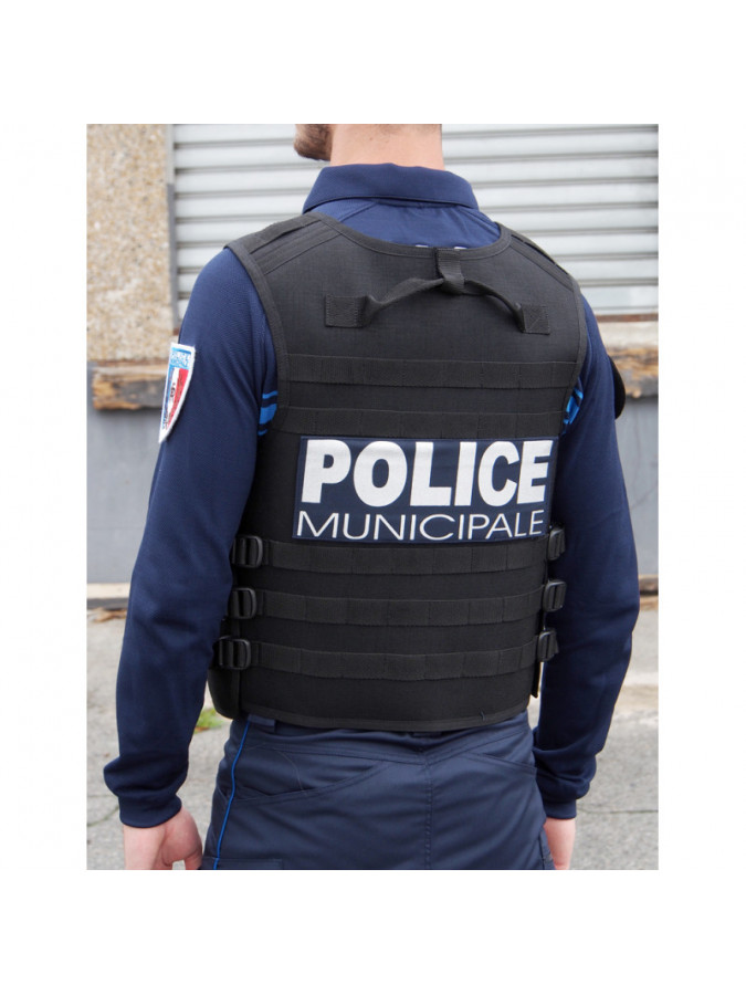 gilet -housse tactique molle pour gilet pare balle noir
