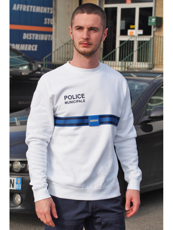 sweat shirt chef de poste police municipale
