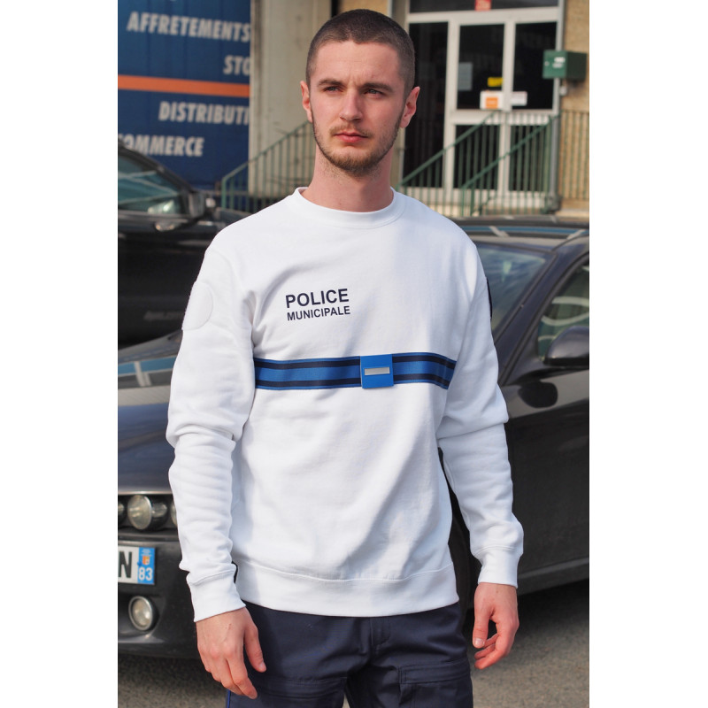 sweat shirt chef de poste police municipale
