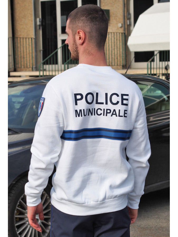sweat shirt chef de poste police municipale