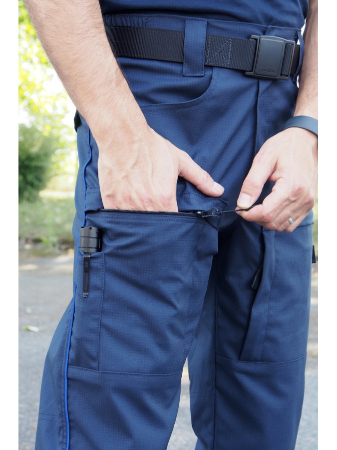 Pantalon police municipale riptstop élasthane