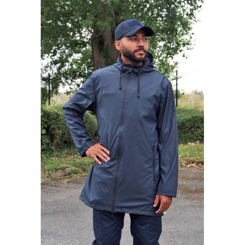 parka waterproof queue de pie bleu marine