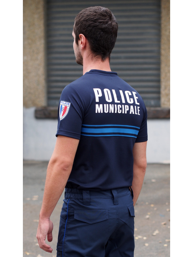 tee shirt technique polyester recyclé police municipale