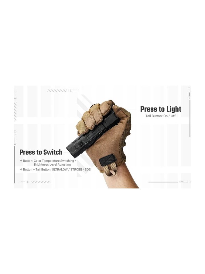 Lampe Nitecore EDC07 1500 Lumens | EDC ultra compacte