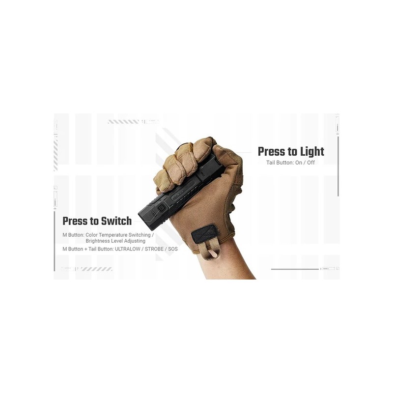 Lampe Nitecore EDC07 1500 Lumens | EDC ultra compacte